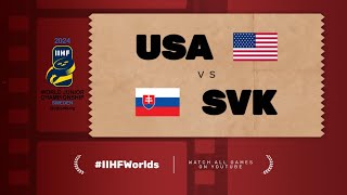 SVK  USA  MS v hokeji U20 2024 po VYCHODĹ‡ARSKY [upl. by Bloxberg69]