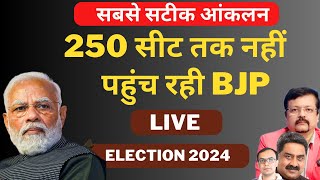 250 सीट तक नहीं पहुंच रही BJP  Election 2024  Live [upl. by Eimorej]