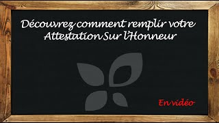 PrimesEnergiefr  Comment remplir son Attestation Sur lHonneur [upl. by Aicen]