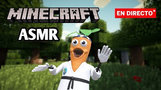 ASMR JUGANDO MINECRAFT en DIRECTO MINECRAFT 🏆 ASMR 💤 [upl. by Nameerf]