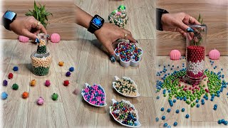 Satisfying Reverse Beads ASMR ♥️♥️♥️ 27 reverse asmr satisfying [upl. by Ainerol370]