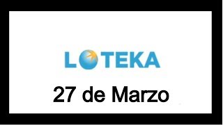 Lotería Loteka Resultados de hoy 27 de Marzo en República Dominicana [upl. by Adaline]