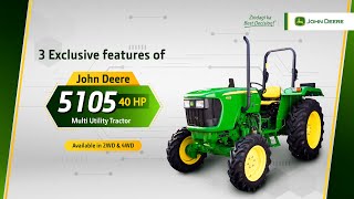 John Deere 5105 40 HP Multi Utility Tractor  Specification [upl. by Pellegrini]