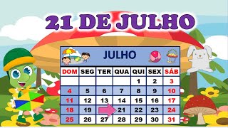 CALENDÁRIO 21 DE JULHO DE 2021 [upl. by Perlman]