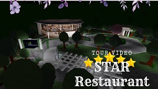 The Tour of the Fanciest Restaurant STAR Restaurant l ROBLOX Bloxburg l ft ITZRaph [upl. by Akerboom90]