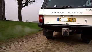 Range Rover V8 35l Exhaust Sound  Land Rover Classic [upl. by Yreffej]