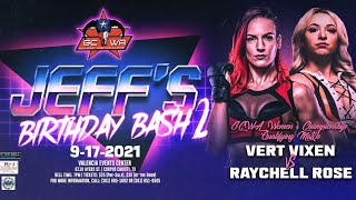 Full Match Raychell Rose vs Vert Vixen Inaugural GCWA Womens Championship Match 9172021 [upl. by Enneirb391]