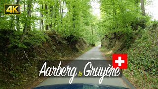 Aarberg to Gruyère Switzerland 🇨🇭 Spring drive from Aarberg to Gruyère in the Canton of Fribourg [upl. by Rosita]