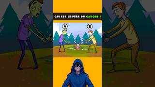 Qui est le père du garçon  👦 quiz heroquiz minecraft enigmes shorts tiktok humour [upl. by Ahcirt]