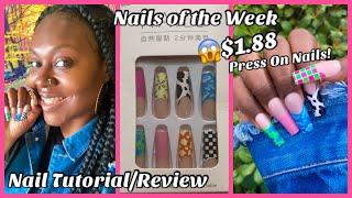 😱Press on nails tutorial  Temu Haul  My best set yet  Review  How to apply press on nails [upl. by Aihsekin658]