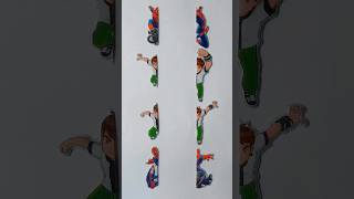 Superman vs ban10 superman ben10 art challenge [upl. by Hcone]