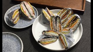 🍴접는김밥 만들기  Folded Kimbap  김밥을 말아먹는 데에는 다 이유가 있었어😂 🍙 [upl. by Quinton]