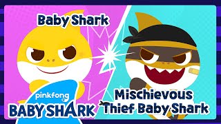 📺 Best Baby Shark vs Thief Baby Shark Episodes  Compilation  Song amp Story  Baby Shark Official [upl. by Peedsaj285]