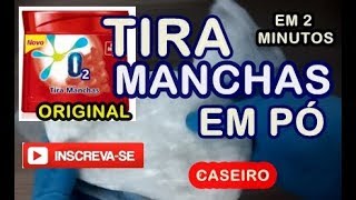 Tira Manchas em Pó Original Caseiro em 2 minutos  Percarbonato de sódio [upl. by Ehsom]