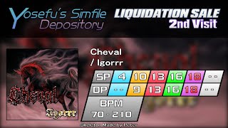 Stepmania 5  Yosefus Simfile Depository Cheval  CSP 18 amp ESP 16 [upl. by Can751]