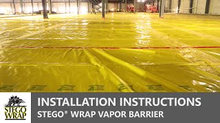 STEGO® WRAP  How to Install an UnderSlab Vapor Barrier [upl. by Suoivatra811]