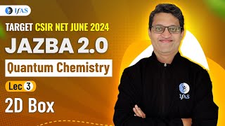 Particle in 2 Dimensional box  Quantum Chemistry  CSIR NET June 2024  Jazba 20  IFAS [upl. by Ness]