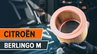 Hoe een luchtfilter vervangen op een CITROËN BERLINGO M HANDLEIDING AUTODOC [upl. by Noirrad]