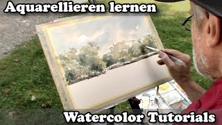 Aquarell quotEinfach malenquot  Aquarellieren mit Wolfgang Baxrainer [upl. by Alrzc]