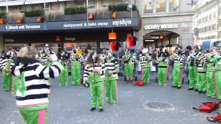 Fasnacht Bern 2014  Gassenkonzert Notäfrässer Münsingen 57 [upl. by Etteniotna]