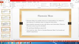 How to Calculate Harmonic Mean [upl. by Alaric760]