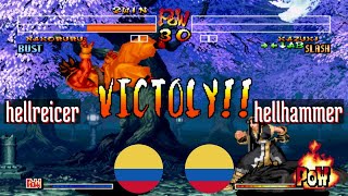 FT5 samsho4 hellreicer CO vs hellhammer CO Samurai Shodown IV Fightcade Jan 21 [upl. by Harrow]