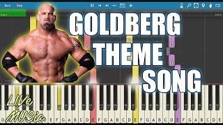 Goldberg  Wwe  Theme  Cover  Instrumental  Midi  Tutorial  Live Music [upl. by Stace914]