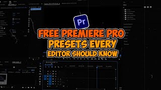 FREE Premiere Pro Presets Every Editor Should Know [upl. by Perseus]