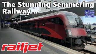 OBB RAILJET FIRST CLASS REVIEW A PERFECT INTERCITY SERVICE  FROM VIENNA ACROSS THE SEMMERING PASS [upl. by Noelle]