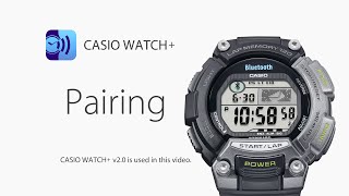 CASIO STB1000  How to pair with CASIO WATCH v20 [upl. by Notsuj]