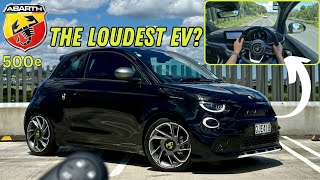 Abarth 500e │POV Drive Review NZ│114kW 152hp 235Nm Electric Vehicle 422kWh Battery│ [upl. by Asnerek]