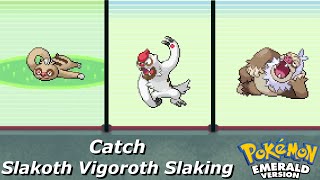 How to Catch Slakoth Vigoroth Slaking in Pokemon Emerald [upl. by Ajup]