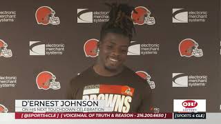 Browns RB DErnest Johnson Has His Next Touchdown Celebration Planned Out  Sports 4 CLE 102821 [upl. by Metzger]