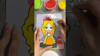 Sand paintingprincess 👑 relaxing sandart satisfying sandpainting [upl. by Aneev178]