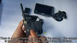 AMTIFO A26 Solar Wireless Magnetic Backup Camera System Pairing Video [upl. by Zachar]