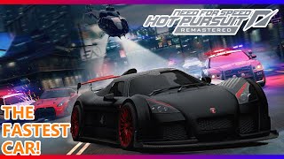 Need for Speed Hot Pursuit Remastered  Hardest Race with Fastest Car  Gumpert Apollo [upl. by Larret]