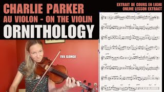 Charlie parker au violon  Ornithology [upl. by Meneau588]