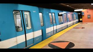 MONTREAL METRO Joliceur Station Stop MR73 Trainset [upl. by Lauder]