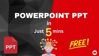 PPT in less than 5 mins  AI  😱ppt powerpoint freetools [upl. by Horacio]