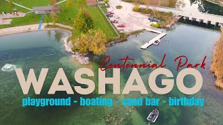 Lylas FunFilled Birthday Boating at Washago Centennial Park  Ontario [upl. by Germann612]