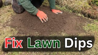 How To Fix Lawn Dips While Fixing Your Tired Lawn [upl. by Eninahs]