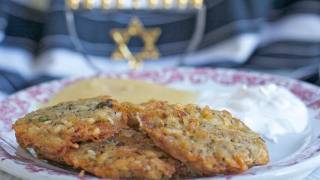 Potato Latkes Recipe Potato Pancakes A Fam Favorite [upl. by Rutherfurd]