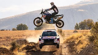 BMW F900 GS vs Rally Car Extreme Canyon Road in 🇹🇷 [upl. by Oelgnaed]