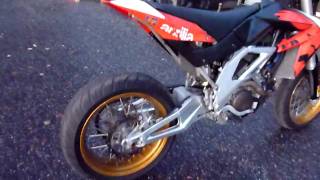 Aprilia SXV 550 Silmoto exhaustmov [upl. by Ahsined]