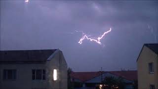 Heftige Gewitter Blitzeinschläge Hagel und Überschwemmungen in Bayern  13 Mai 2018 [upl. by Nad]