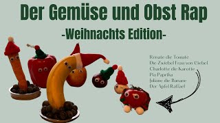 Gemüse und Obst Rap für Kinder  Weihnachtsedition  stop motion [upl. by Dianthe559]