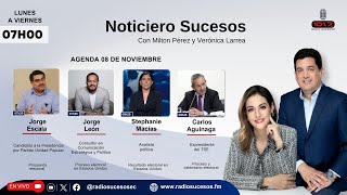 Noticiero Sucesos  viernes 08 noviembre de 2024 [upl. by Treva]