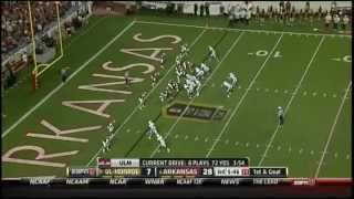 Arkansas vs ULM 2012 Highlights [upl. by Necyrb484]