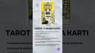 Tarot Dersleri Araba Kartı [upl. by Uol]