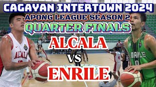 ALCALA VS ENRILE  QFINALS CAGAYAN INTERTOWN APONG LEAGUE 2024 GAME HIGHLIGHTS [upl. by Orsini]